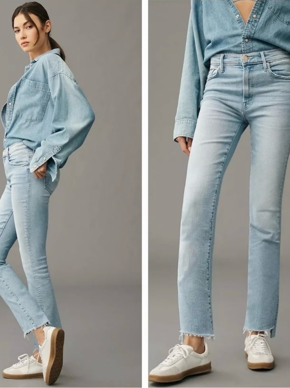 MOTHER The Insider Crop Step Fray in Limited Edition